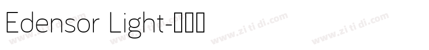 Edensor Light字体转换